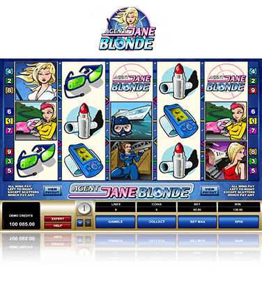 Microgaming Agent Jane Blonde Spiel