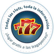 Logotipo de la página www.opiningonline.com con tres sietes rojos con el borde amarillo dentro de un círculo de fondo azul. El 7 central es mayor que los otros dos, que estás ligeramente inclinados. En el logo se puede leer todas las slots; toda la información; ?jugar gratis a las tragaperras! sobre otro círculo blanco de mayor tama?o que el azul.