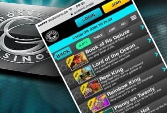 Game Lobby on the Grosvenor Casino App